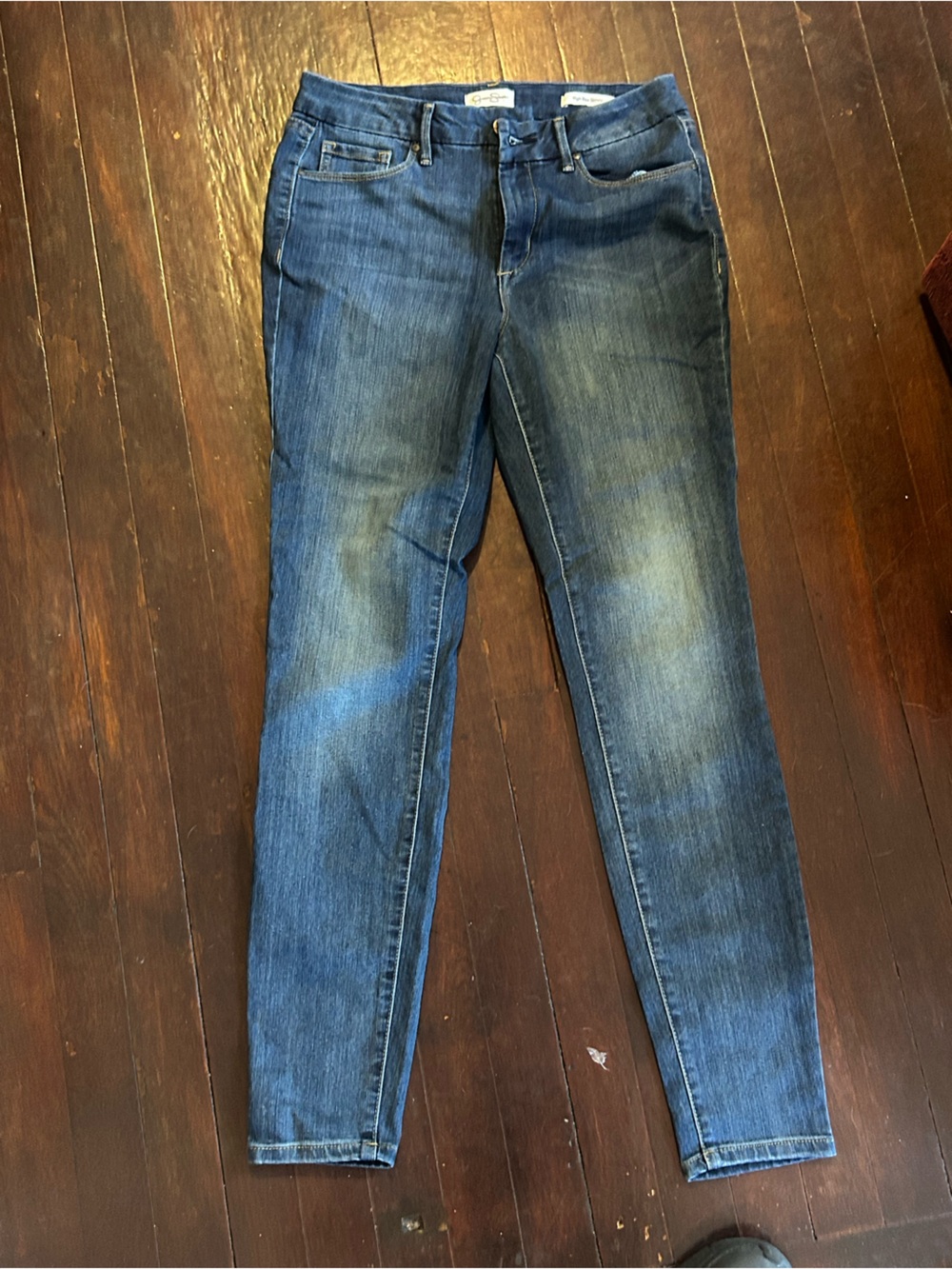 Jessica Simpson Blue Medium Wash High-Rise Skinny Slim Stretch Jeans Size 6